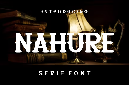 NAHURE, a Serif Font by lelevien