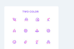 Space , Galaxy Icons Set