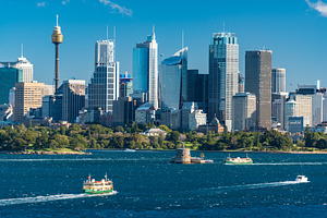 Sydney cityscape view with Sydney