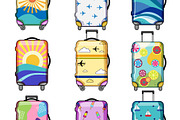 Colorful luggage covers for holiday, an Object Graphic by pikepicture (Thumbnail 3 of 3)