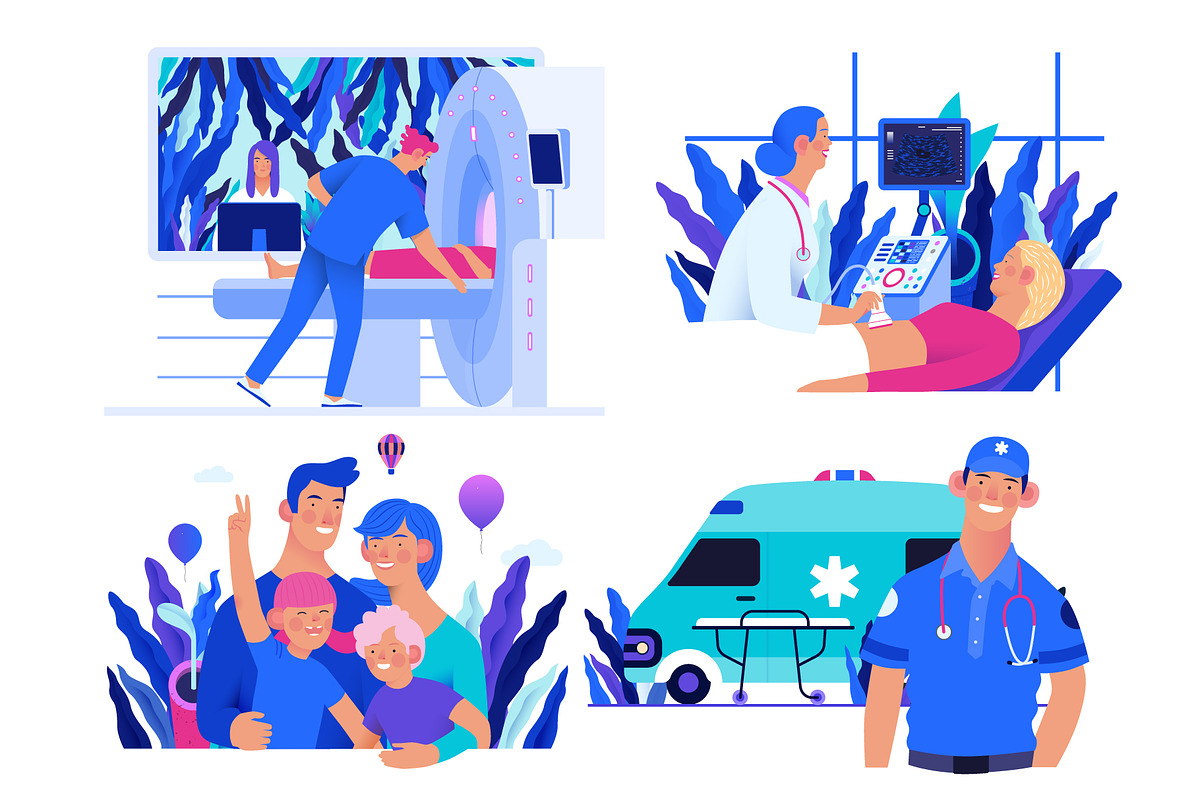 Part 2 Medical illustration, Color 2, a Healthcare Illustration by Grivina's shop (Photo 5 of 9)