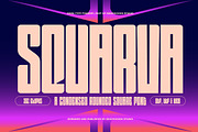 Squarva, a Font by graphicook (Thumbnail 1 of 10)