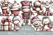 Whimsical Christmas Clipart, an Illustration by Libby Wishes (Thumbnail 1 of 6)