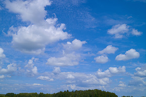 Summer blue sky with white light clo featuring cloud, blue, and white