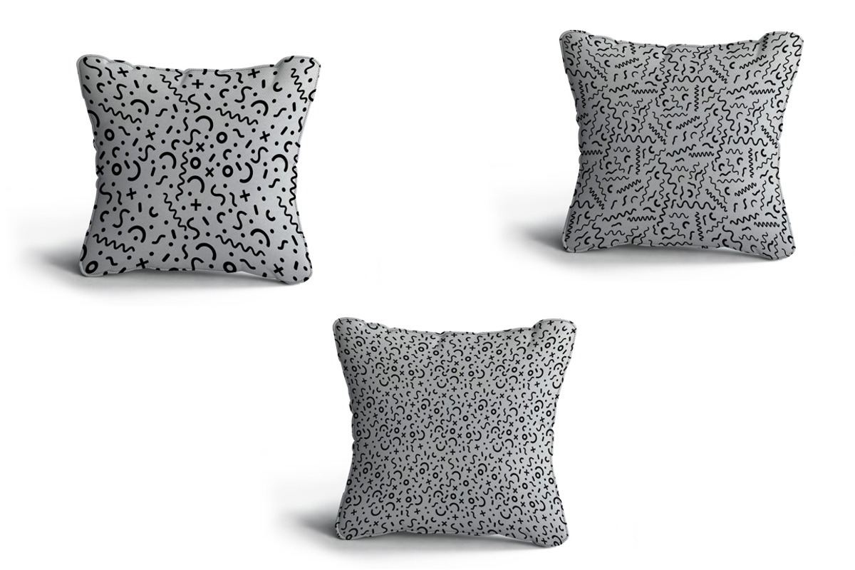 Black & White seamless patterns 90`s, a Pattern Graphic by Vectorchoice (Photo 6 of 7)