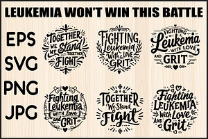 Leukemia T shirt SVG Bundle, a Graphic by Designer_Momina