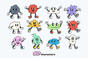 Cloudy Cartoon Characters, an Illustration by The Isian (Thumbnail 4 of 16)