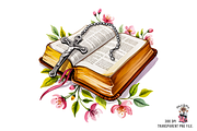 Vintage Bible PNG Bundle, a Graphic by Clipart Studio (Thumbnail 6 of 11)