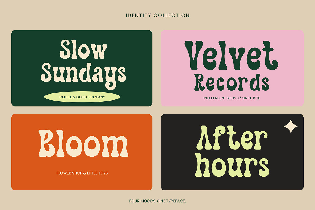 Boovela || Retro Groovy Display Font, a Serif Font by Ermedia Studio (Photo 8 of 10)