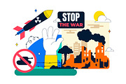 10 Stop The War Peace Illustration, an Object Illustration by denayunebgt (Thumbnail 4 of 4)