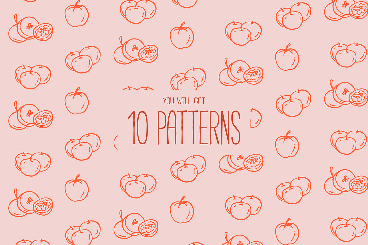 Fruits and Vegetables Collection, a Food Illustration by KristinaK3 (Photo 10 of 13)