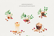 Coffee Corner watercolor, a Food Illustration by Volha Studio (Thumbnail 7 of 11)