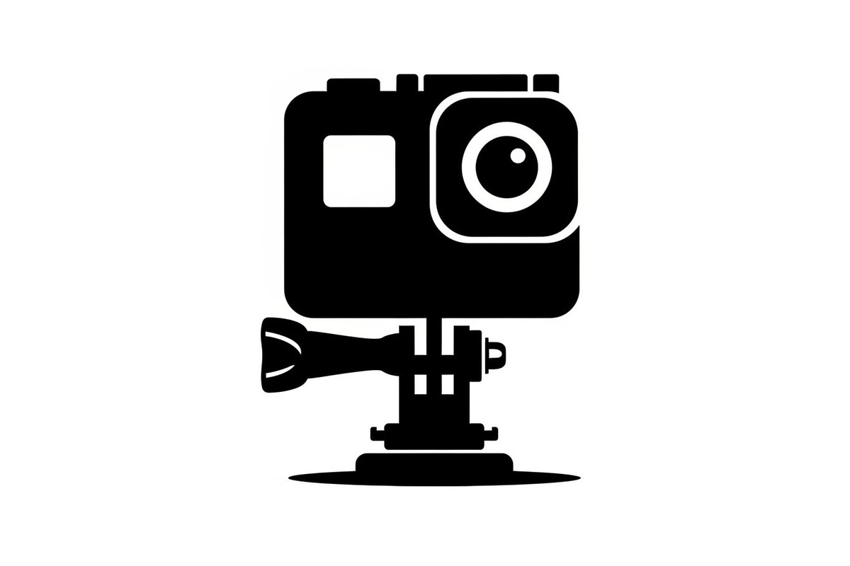 60 Action Camera Silhouette Icon, an Illustration by Artivon (Photo 50 of 61)