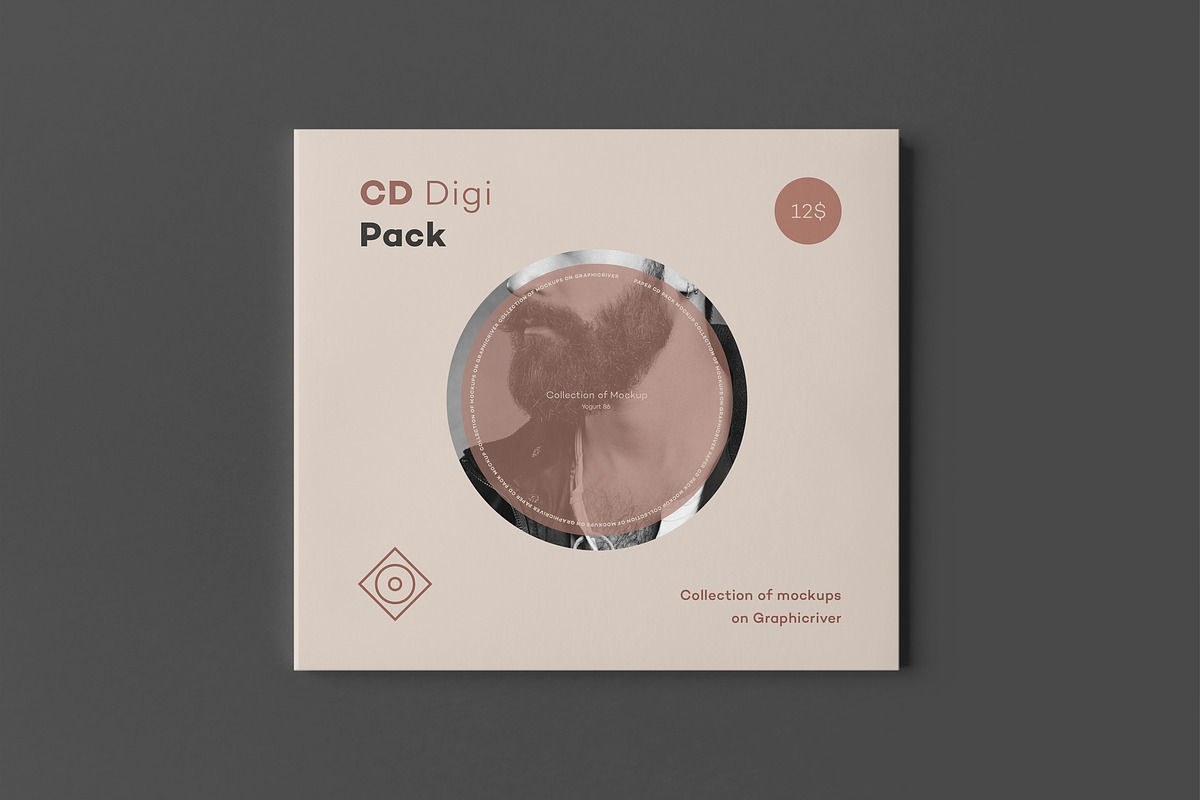CD Digi Pack Mock-up 2, a Packaging Mockup by Yogurt86 (Photo 2 of 15)