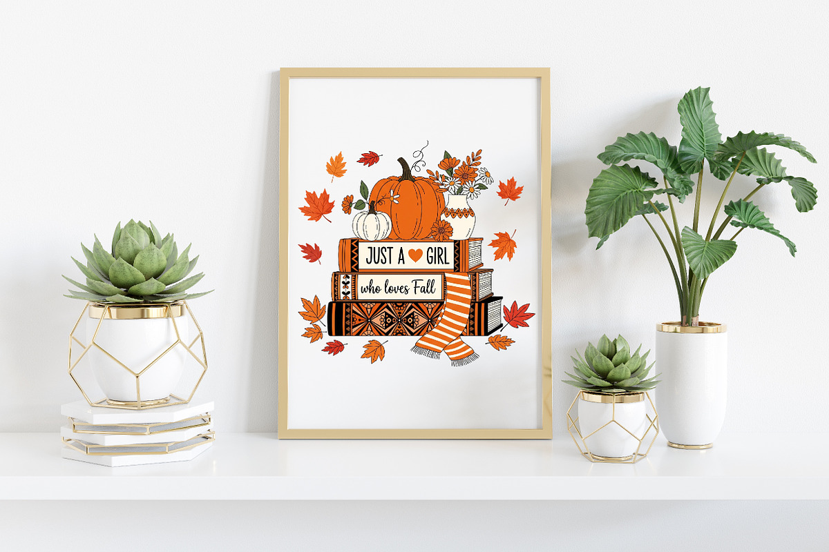 Just a Girl Who Loves Fall, an Illustration by Craft Nest (Photo 5 of 6)