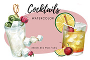 Watercolor Cocktails, a Graphic by MumAndMe (Thumbnail 1 of 2)