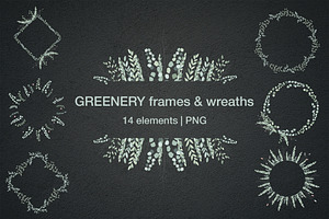 Greenery eucalyptus frames & wreaths