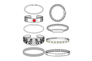 Collection of various silver, an Object Illustration by pikepicture