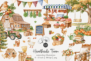 125 farmer's market clip art