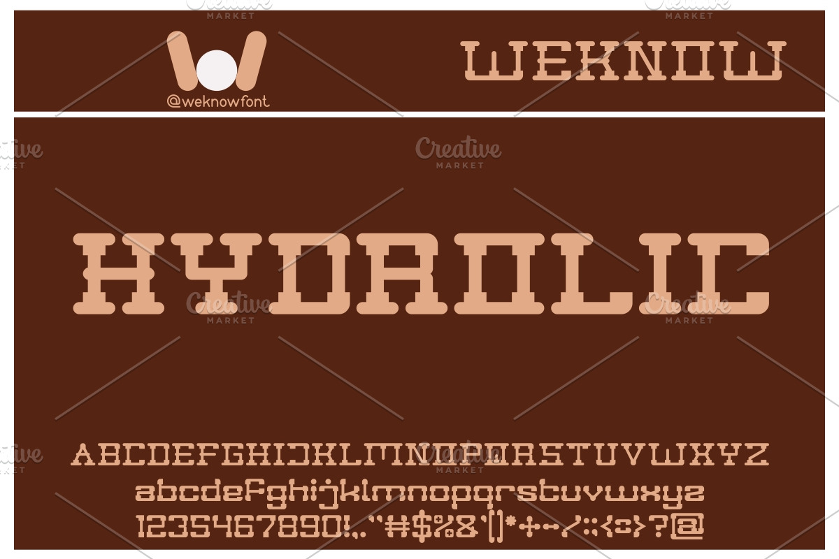 post rock font, a Font by weknow (Photo 4 of 5)