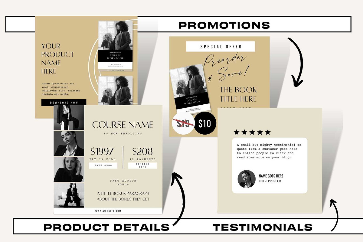 80 Launch Posts - Luxury CEO, a Social Media Template by Freedom Business Shop (Photo 6 of 11)