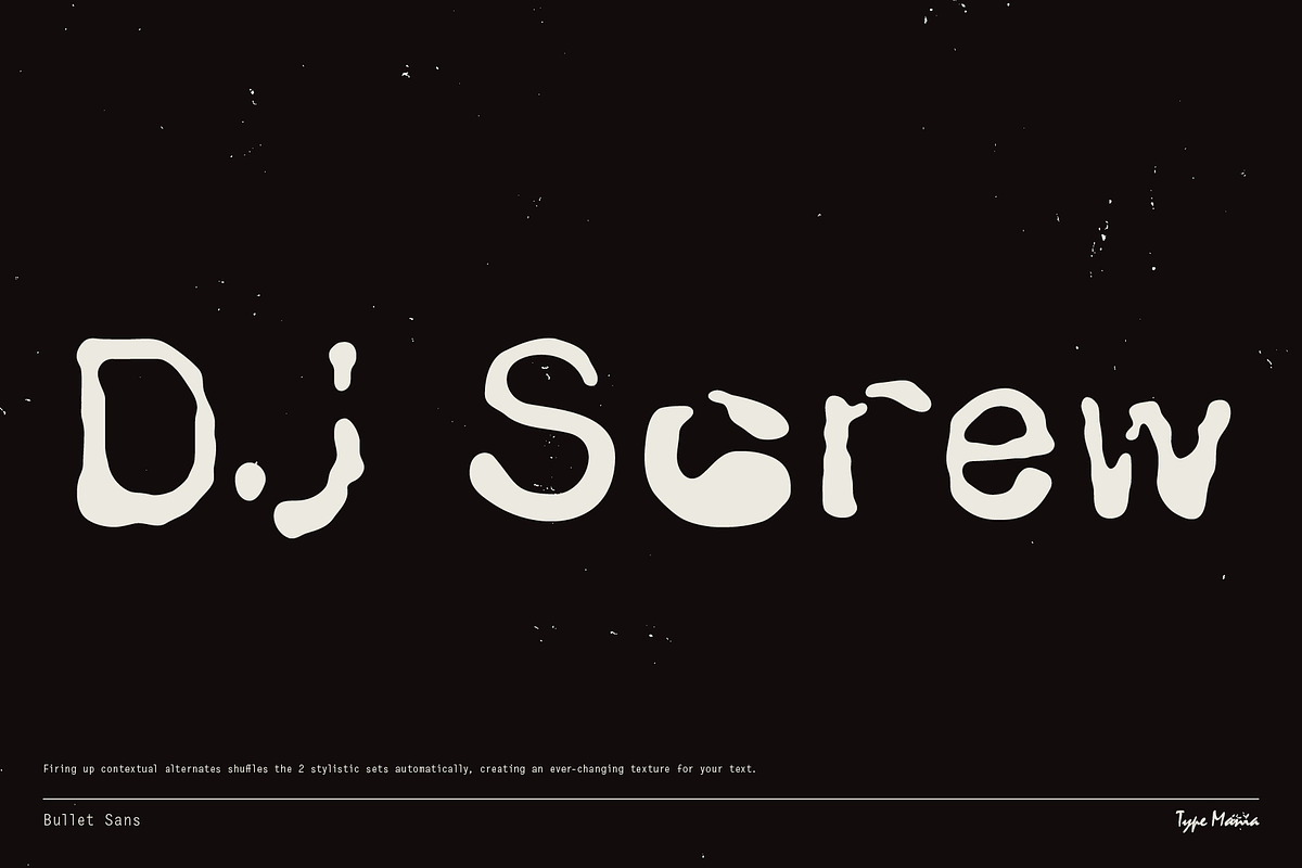 Bullet Sans TM – Rough Boy, a Sans Serif Font by Type Mania (Photo 5 of 10)