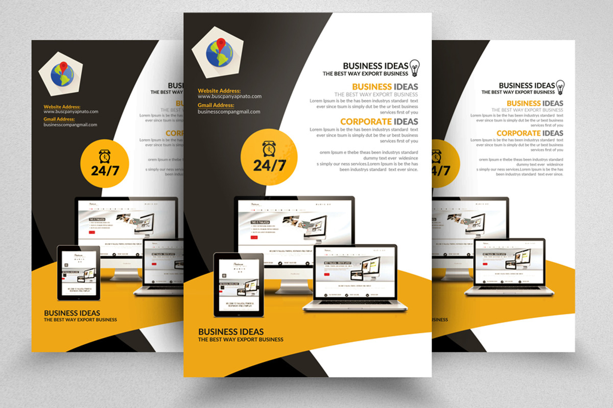 100 Business Flyers Mega Bundle, a Flyer Template by Design Up (Photo 32 of 100)