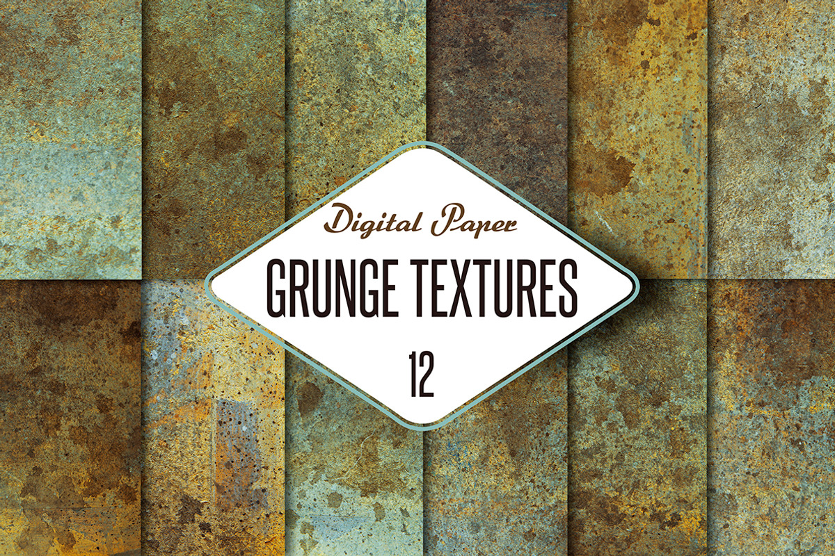 12 Grunge textures-photo pack, a Texture Graphic by JAY MID IMAGE (Photo 1 of 9)