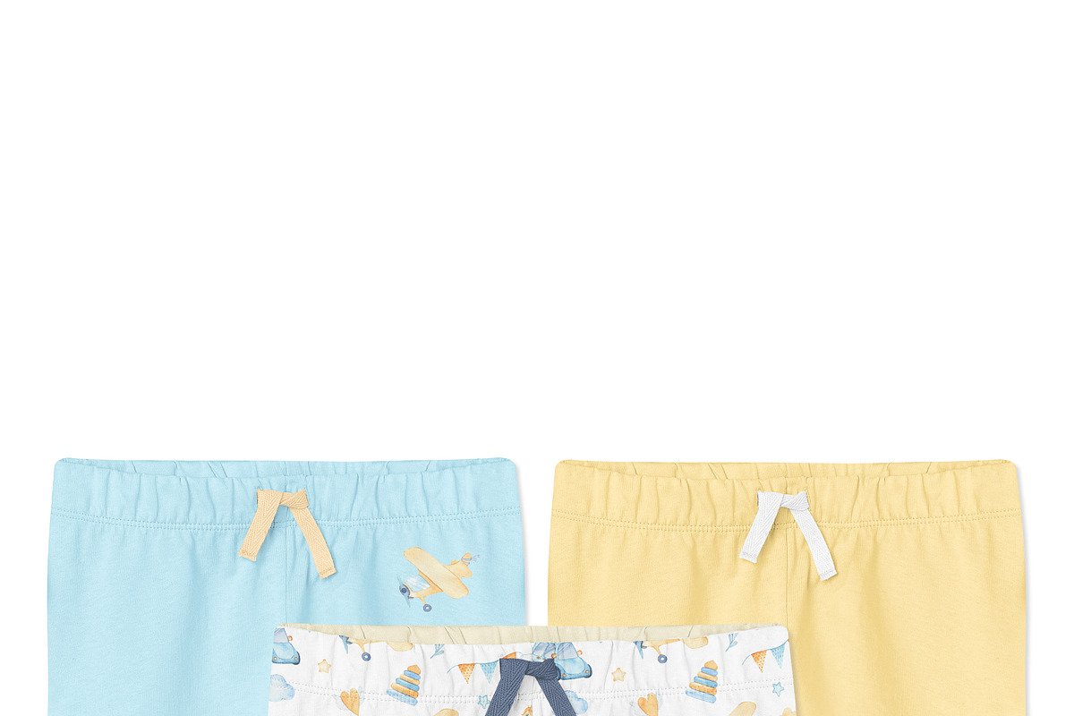 Baby Cotton Shorts Mock-ups Set, a Bottom Mockup by Mocca Mockups Store (Photo 9 of 22)