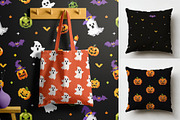 Retro Pixel Art Halloween Pattern, a Graphic by Asya Melkonyan Patterns (Thumbnail 3 of 9)