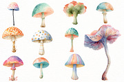 Spring Magical Mushrooms Clipart, an Illustration by Designworld (Thumbnail 5 of 5)