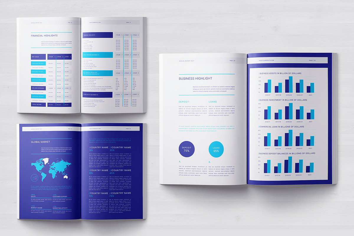 Annual Report Template, a Brochure Template by Designsoul14 (Photo 11 of 12)