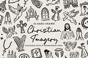 Christian Clipart, Church Doodles, an Object Illustration by The October Creative (Thumbnail 1 of 6)