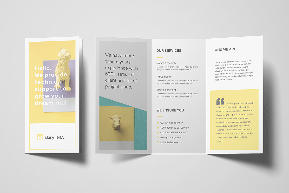 Clean Trifold Brochure, a Brochure Template by Rongmistiry (Photo 2 of 5)