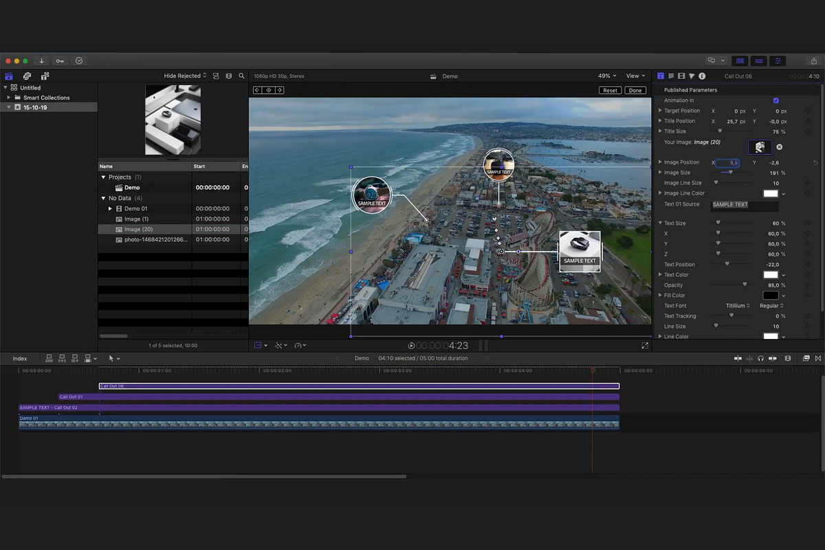 Call Out - Text with Image (FCPX), a Templates & Theme by MinnaPicture (Photo 3 of 7)