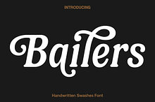 Bailers - Handwritten Swashes Font
