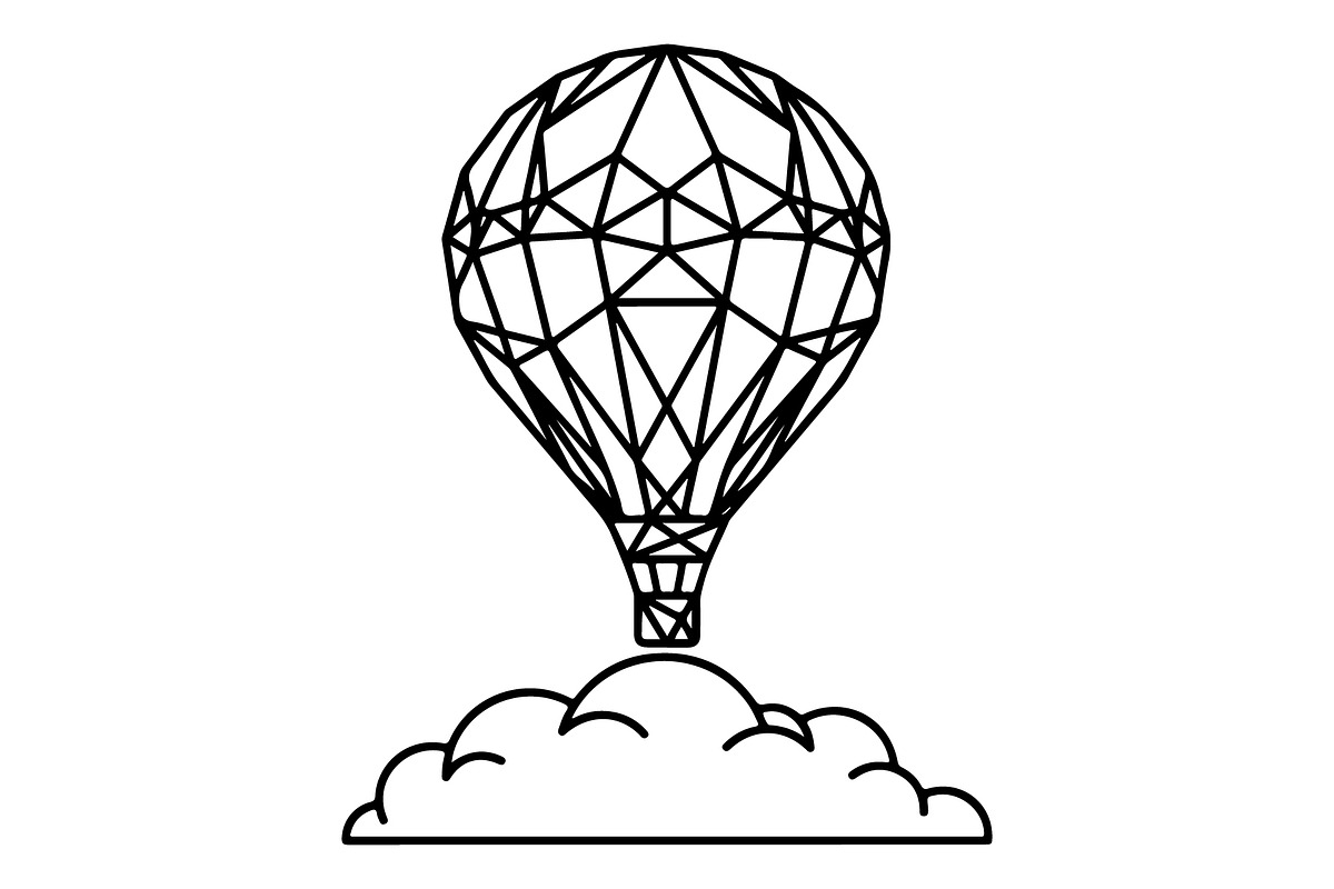 Hot Air Balloon Silhouette Bundle, an Object Illustration by Gaye Art (Photo 24 of 31)