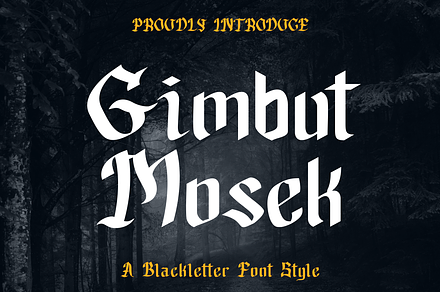 Gimbut Mosek, a Blackletter Font by Van Design Studio