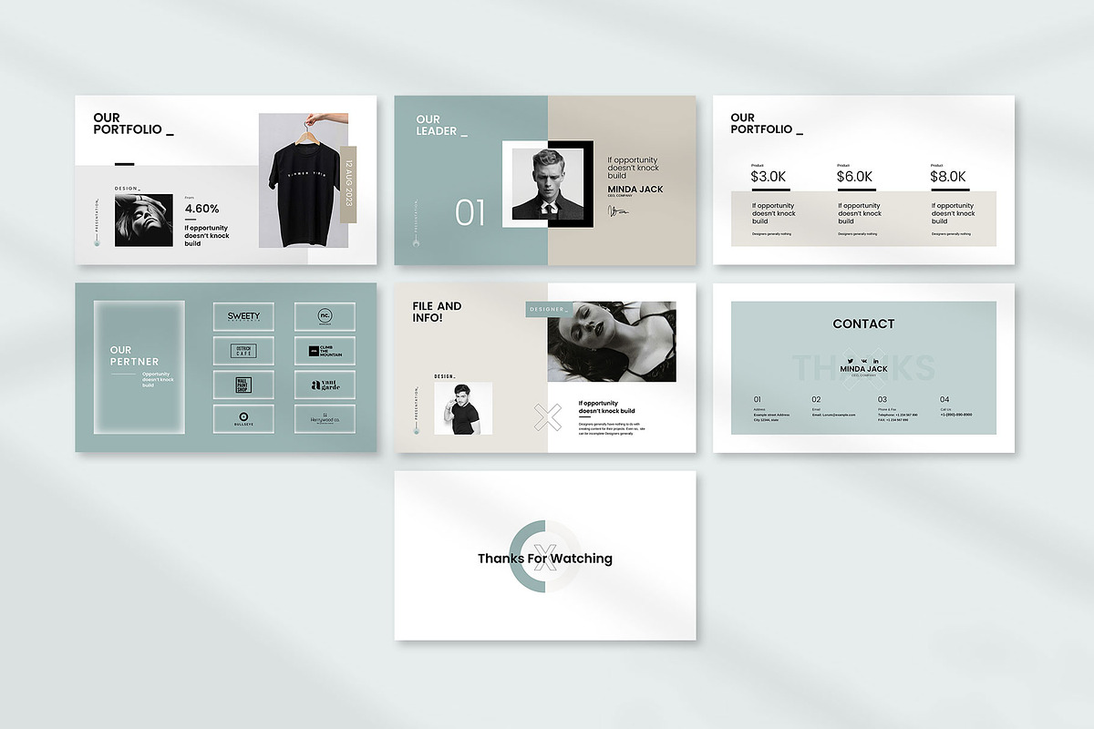 X-Minimalist Presentation, a Presentation Template by KreateTribe (Photo 7 of 7)