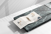 A4 Size Tri-Fold Brochure Mockup, a Print Template by pmvch (Thumbnail 1 of 20)