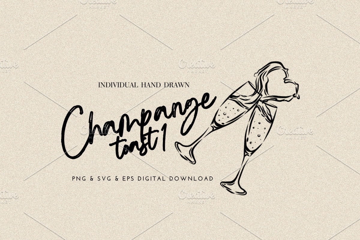 Liquid Splash From Champagne Toast, an Object Illustration by CraftingOnSunday (Photo 1 of 3)
