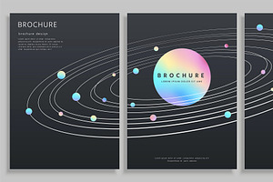 Cover template in space concept