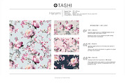Hanami, Peonies and Sakura Patterns, a Wallpaper Graphic by Pink Linen (Thumbnail 2 of 10)