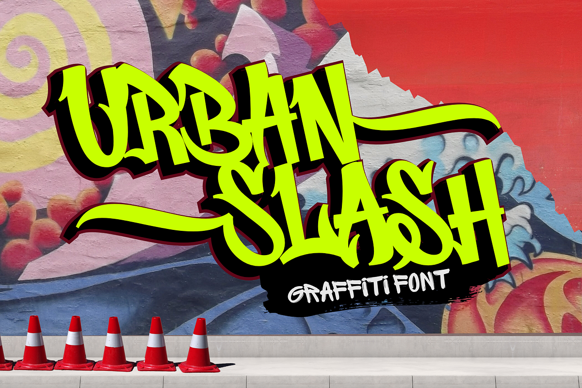 Urban Slash - Graffity Font, a Blackletter Font by Sronstudio (Photo 1 of 15)