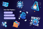 Cyberly - Cyber Security 3D Icon Set, an Object 3D Model by Illustraly Design (Thumbnail 2 of 7)