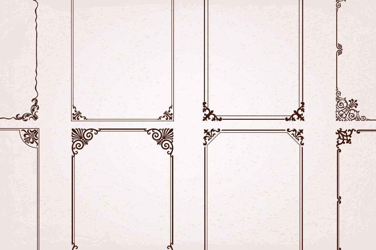 28 Decorative frames borders set #3, an Object Graphic by Digiselector Design Goods (Photo 6 of 6)