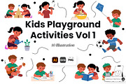 Kids Playground Activities Vol 1, a Person Illustration by SLAB! Design (Thumbnail 1 of 3)
