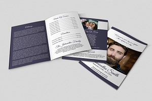 Funeral Program Template - V851