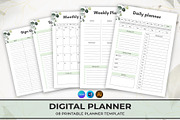 Canva Digital Planner Template, a Stationery Template by DesignDevisers (Thumbnail 1 of 11)