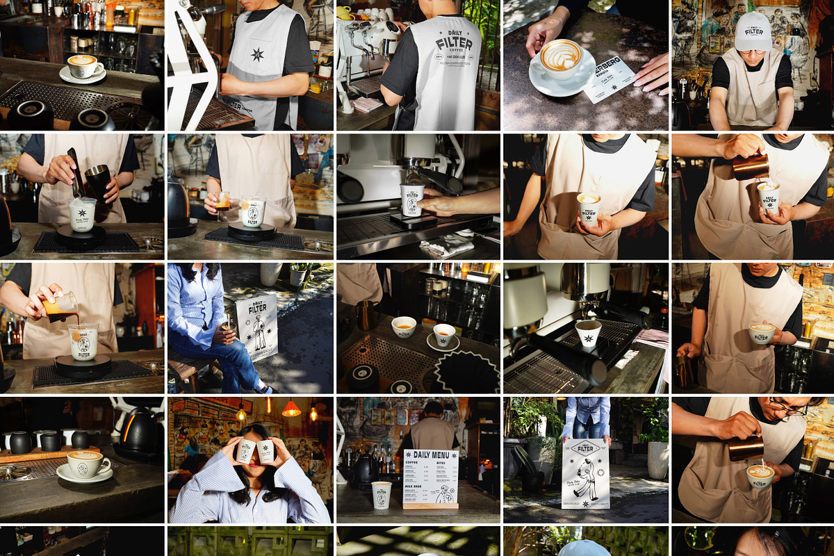 40 Cafe & Coffee Branding Mockups, a Packaging Mockup by Vitora Mockup (Photo 2 of 12)